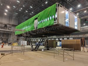 Application of Motion Platform in the film industry 9 6DOF flight simulator for air crash movies