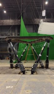 Application of Motion Platform in the film industry 12 6DOF motion platform for film and television shooting