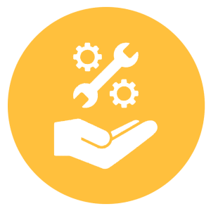 On-site installation and training icons