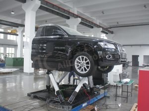 6DOF black car driving simulator