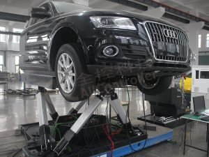 6DOF black car driving simulator