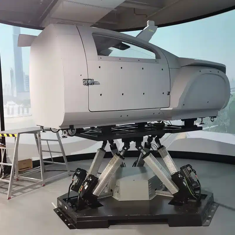 Flight simulator motion platform display