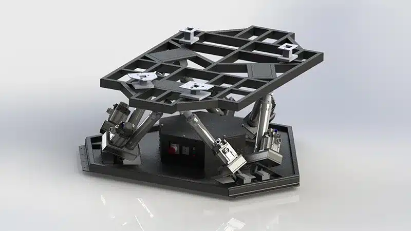 Rendering of a 6DOF motion platform (2000KG)