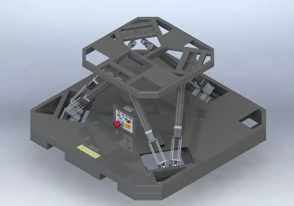 6DOF motion platform (1000KG)​ renderings