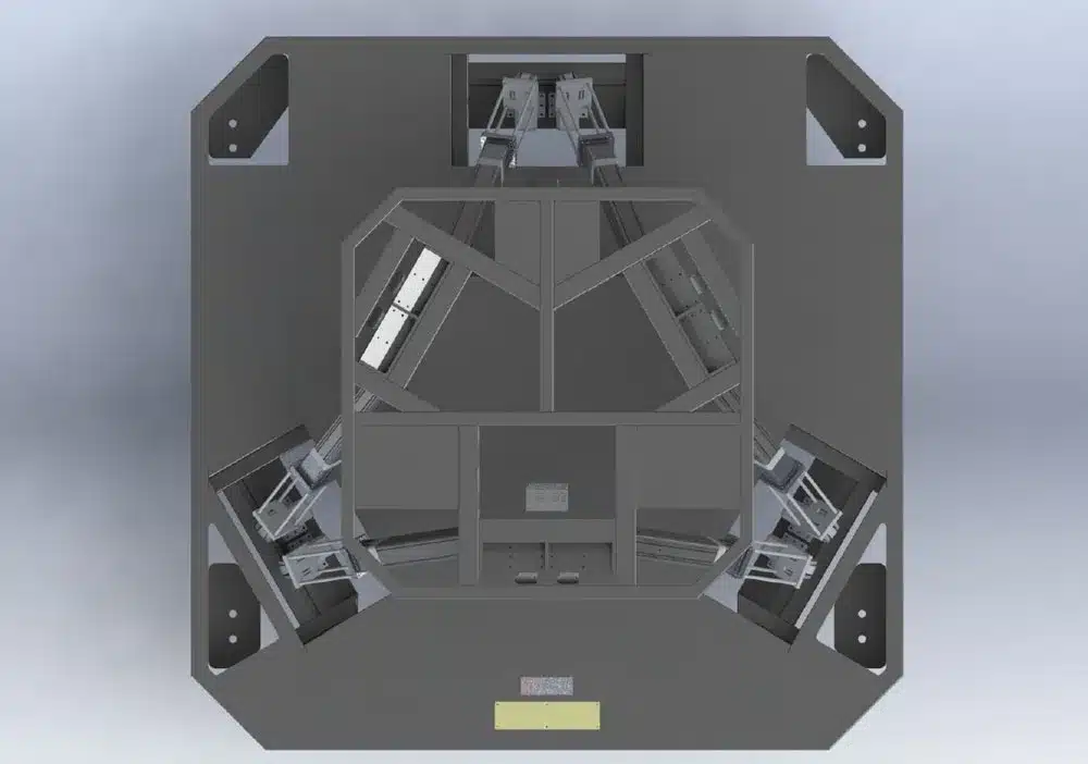 6DOF motion platform (1000KG)​ renderings